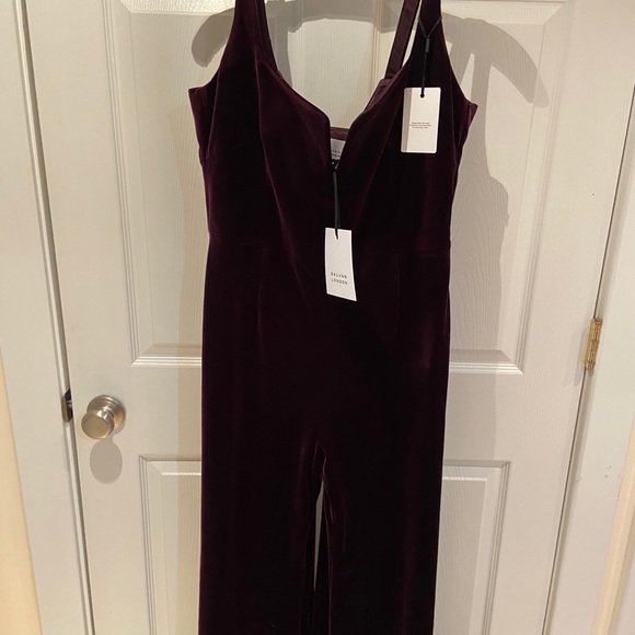 Beautiful Velvet Jumpsuit - Picture 6 of 6